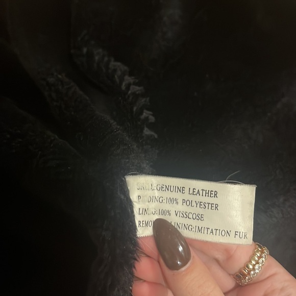 Winco Men’s Black Leather Jacket Size Large - Picture 7 of 8